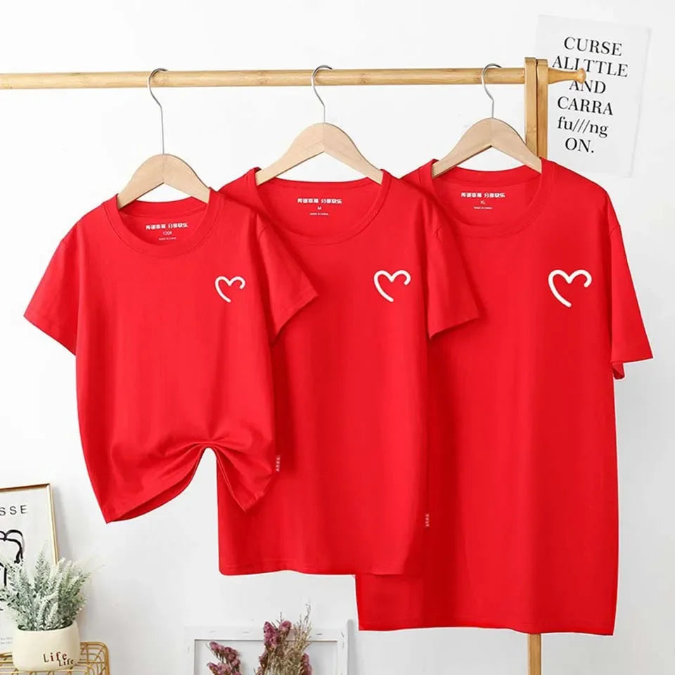 Summer 2025 Cotton Baby Mom Dad T Shirts Tops Fashion Family Matching Outfits Daddy Mommy And Daughter Son Matching Clothes