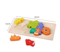 Wooden dinosaur puzzle
