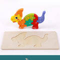 Wooden dinosaur puzzle